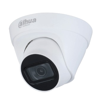 CAMARA DAHUA IP DOMO SEMIMETALICO DE 4MP CON AUDIO / 20FPS / LENTE 2.8MM / FOV 101° / WDR / 120DB / IR 30M / H.265+ Y H.264+ / POE Y PROTECCION IP67