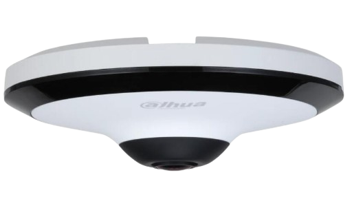 CÁMARA DAHUA IP FISH EYE DE 5 MP/ WINZMIND/ IR DE 10 MTS/ H.265+/ POE/ WDR REAL/ MICRÓFONO INTEGRADO/ HEAT MAP/ DETECCIÓN INTELIGENTE/ RANURA PARA MICRO SD/ AUDIO.