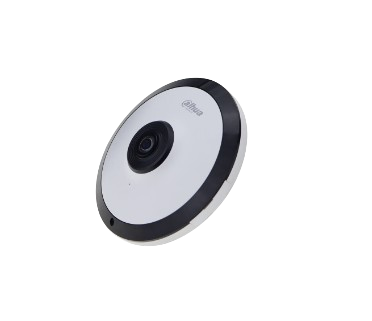 CÁMARA DAHUA IP FISH EYE DE 5 MP/ WINZMIND/ IR DE 10 MTS/ H.265+/ POE/ WDR REAL/ MICRÓFONO INTEGRADO/ HEAT MAP/ DETECCIÓN INTELIGENTE/ RANURA PARA MICRO SD/ AUDIO.