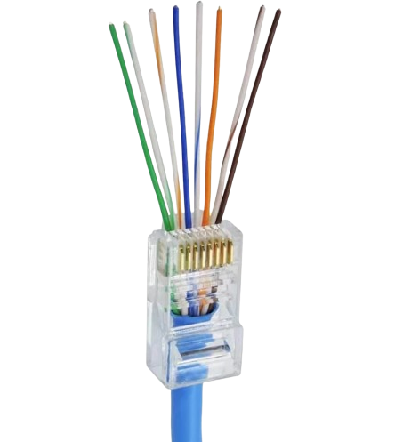 CONECTORES EZ/ RJ45 CAT 6 - 100 PIEZAS