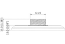 ADAPTADOR PARA MONTAJE DE PARED PFB302S / TECHO PFB300C / CAMARAS H DBW5121 / 5220 / 5221 / 5421 / 8231 / 8331EZ / HDC