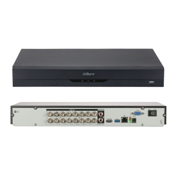 XVR O DVR DE 16 CANALES 5MP. LITE WIZSENSE/ H.265+. 2 BAHÍAS DE DISCOS DUROS/ 16 CH. HDCVI +8 CANALES IP/ HASTA 24 CH. IP. 2 CANALES DE RECONOCIMIENTO FACIAL/ CODIFICACIÓN IA/ SMD PLUS/ PROTECCION PERIMETRAL.