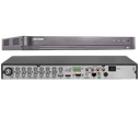 DVR DE 16CH. TURBO HD ACUSENSE DE 5MP + 16 CANALES IP. 2 BAHÍAS DE DISCO DURO/ AUDIO POR COAXITRON/ H.265/ SALIDA DE VÍDEO EN 4K. ENTRADA HDMI & VGA/ EVITA FALSAS ALARMAS/ SOPORTA FORMATOS DE HDTVI / AHD / CVI / CVBS / IP.