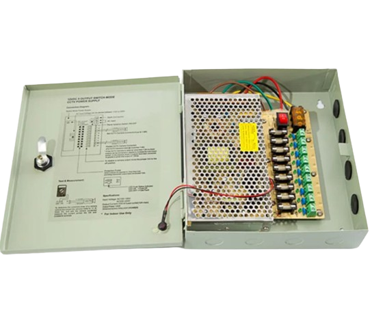 FUENTE DE PODER 12V 9 CH 15 AMP.