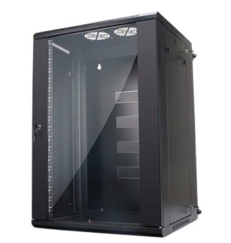 ﻿GABINETE DE SEGURIDAD DE MARCA MGM PARA SERVIDORES Y REDES CON CAPACIDAD DE 18U. CON APERTURA LATERALES Y OPCIÓN A CERRADURA.﻿