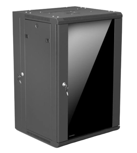 GABINETE DE SEGURIDAD DE MARCA MGM 600*600*900MM PARA SERVIDORES Y REDES CON CAPACIDAD DE 18U. CAPERTURA LATERALES Y OPCIÓN A CERRADURA.