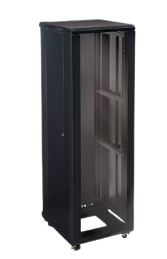 GABINETE DE SEGURIDAD DE 42U. CERRADO DE MARCA MGM 600*600*1200MM PARA SERVIDORES Y REDES CON APERTURA LATERALES Y OPCIÓN A CERRADURA.