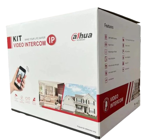 KIT DE VIDEO PORTERO IP DAHU/ MONITOR DE 7 PULGADAS CON MEMORIA EMBEBIDA DE 8GB/ 6&1 E&S DE ALARMA / FRENTE CALLE IP 65/ APERTURA REMOTA/ SOPORTA TARJETAS MIFARE / INCLUIYE SWITCH DE 4 PUERTOS POE