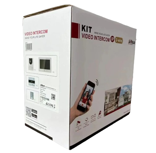 KIT DE VIDEO PORTERO IP DAHUA. MONITOR DE 7 PULGADAS CON MEMORIA EMBEBIDA DE 8GB/ 6&1 E&S DE ALARMA / FRENTE CALLE IP 65/ APERTURA REMOTA/ SOPORTA TARJETAS MIFARE / INCLUIYE SWITCH DE 4 PUERTOS POE BASE 10/100. #Dahua #Intercom