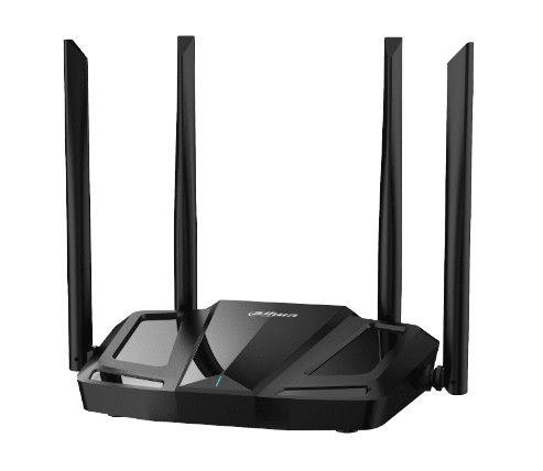 ROUTER INALAMBRICO DAHUA DOBLE BANCA AC1200/300 MBPS A 2.4GHZ/ 867 MBPS A 5 GHZ/ MU-MIMO/ CONTROL PARENTAL/ WIFI PARA INVITADOS / 3X PUERTOS LAM GIGABIT/ 1 PUERTO WAN GIGABIT/ ENCRIPTACIÓN WPA/ WPA2