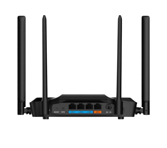 ROUTER INALAMBRICO DAHUA DOBLE BANCA AC1200/300 MBPS A 2.4GHZ/ 867 MBPS A 5 GHZ/ MU-MIMO/ CONTROL PARENTAL/ WIFI PARA INVITADOS / 3X PUERTOS LAM GIGABIT/ 1 PUERTO WAN GIGABIT/ ENCRIPTACIÓN WPA/ WPA2