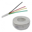 CABLE DE ALARMA, 4 CONDUCTORES 22AWG, 150MTS, 100% COBRE *SOLIDO*