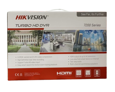 DVR DE 8CH 4 MP (ACUSENSE / EVITA FALSAS ALARMAS) TURBOHD + 4 CANALES IP / 1 BAHÍA DE DISCO DURO / AUDIO POR COAXITRON