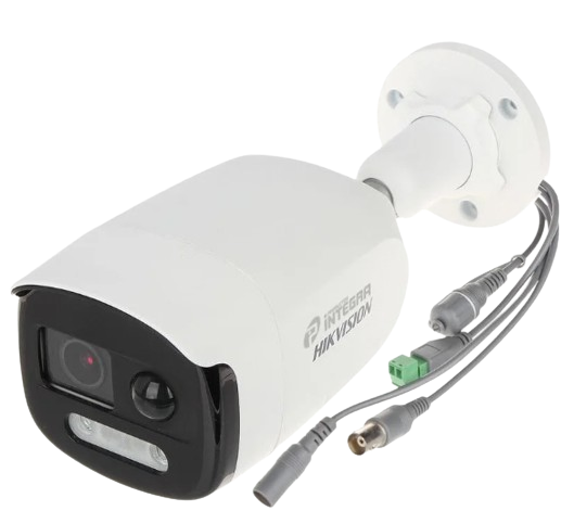 BALA TURBOHD 2 MP (1080P) / COLOR 24/7 / LENTE 2.8 MM / LUZ BLANCA 40 MTS / EXTERIOR IP67 / WDR 130 DB / SENSOR PIR / SIRENA Y SALIDA DE AUDIO INTEGRADA / ESTRO
