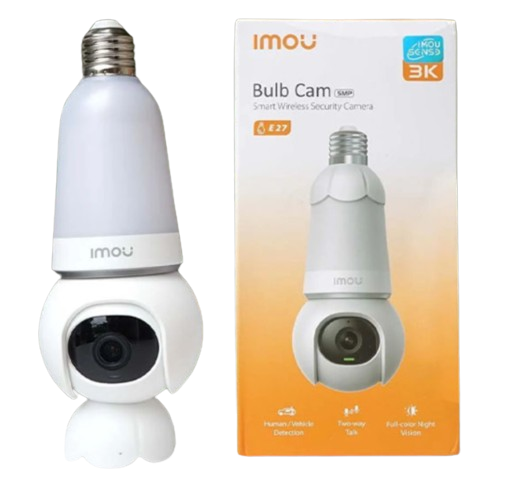 CAMARA INALAMBRICA IMOU 3MP TIPO BOMBILLO GIRATORIA / AUDIO BIDIRECCIONAL/ DETECCION DE PERSONAS Y VEHICULOS/