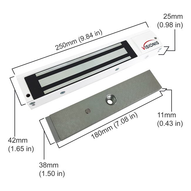 CERRADURA MAGNETICA 600 LBS