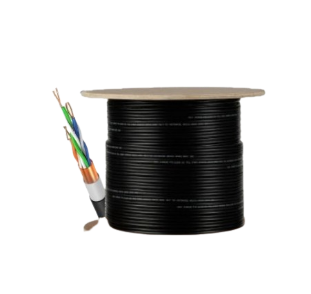 CABLE CAT 6 100% EXTERIOR COLOR NEGRO