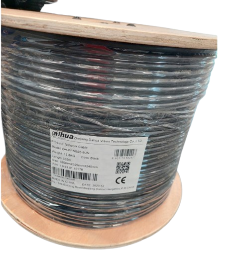 CABLE CAT 6 100% EXTERIOR COLOR NEGRO
