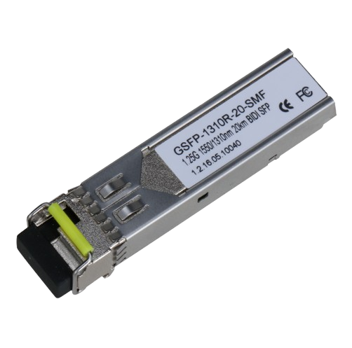 MODULO OPTICO GIGABIT DE FIBRA UNICA MONOMODO GSFP/ PUERTO LC/ ENVIO DE 1550NM Y RECEPCION DE 1310MN/DISTANCIA DE TRANSMISIÓN HASTA 20KM