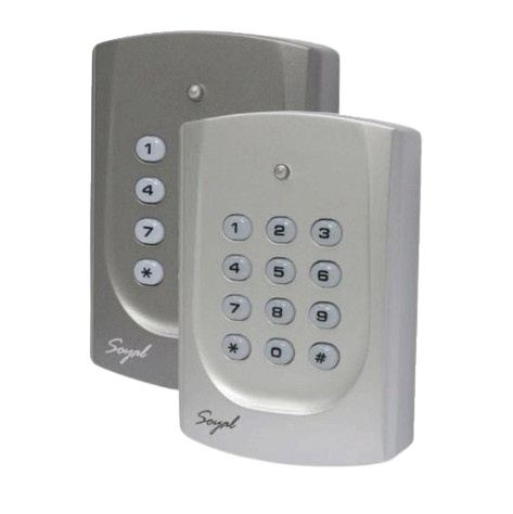 LECTORA SOYAL DE COLOR GRIS. CONTROLADOR DE PROXIMIDAD CON TECLADO. FRECUENCIA DE 125KHZ. INTERFACE RS485. / 1.024 USUARIOS 1.200 EVENTOS EN MEMORIA. STAND ALONE ALCANCE HASTA 15 CM.