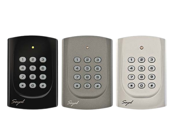 LECTORA SOYAL DE COLOR GRIS. CONTROLADOR DE PROXIMIDAD CON TECLADO. FRECUENCIA DE 125KHZ. INTERFACE RS485. / 1.024 USUARIOS 1.200 EVENTOS EN MEMORIA. STAND ALONE ALCANCE HASTA 15 CM.