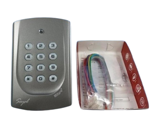 LECTORA SOYAL DE COLOR GRIS. CONTROLADOR DE PROXIMIDAD CON TECLADO. FRECUENCIA DE 125KHZ. INTERFACE RS485. / 1.024 USUARIOS 1.200 EVENTOS EN MEMORIA. STAND ALONE ALCANCE HASTA 15 CM.