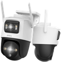 CAMARA IP PT DUAL WIFI FULL COLOR DE 10MP/ LENTE FIJO DE 5MP + LENTE PT 5MP /30 METROS DE ILUMINACION NOCTURNA/ MICROFONO Y ALTAVOZ INTEGRADOS/ AUDIO BIDIRECCIONAL/IMOU SENSE