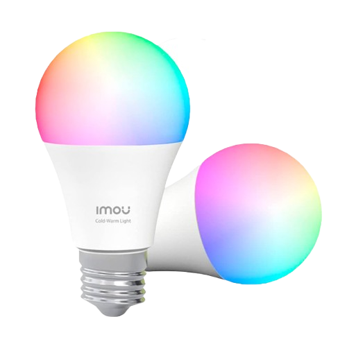 BOMBILLA INTELIGENTE MULTICOLOR IMOU CON APLICACIÓN DE CONTROL REMOTO RGBCW WIFI QUE CAMBIA DE COLOR, BOMBILLAS LED DE VARIAS ESCENAS, COMPATIBLE CON HORARIOS DE ALEXA, 15000H, ULTRA LARGA, PAQUETE. #Imou #Colores #Wifi