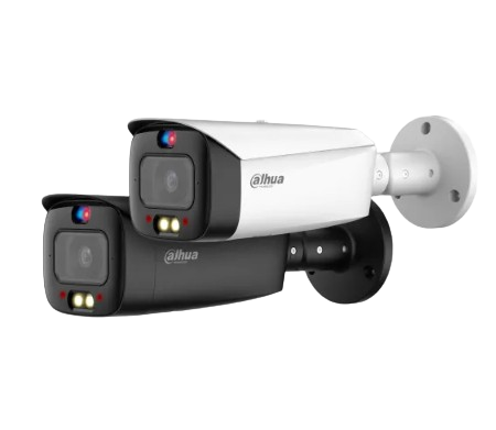 CAMARA BULLET TIOC IP WISENSE DE LENTE FIJO Y DISUACIÓN ACTIVA A COLORES DE 4MP