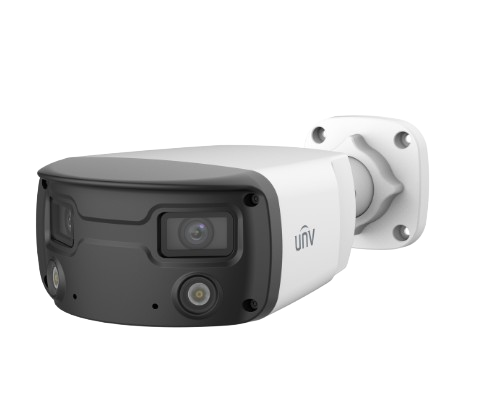 Cámara de red tipo bala fija ColorHunter OmniView de 4 MP con luz cálida