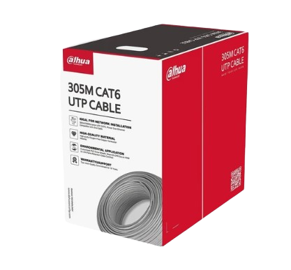 CABLE UTP CAT6. COLOR GRIS CCA (1000 FT) / 305 METROS / COMPATIBLE POE. #DahuaTechnology #CableUTPCAT6 #SolucionesDeRed #InfraestructuraTI #ConectividadSegura