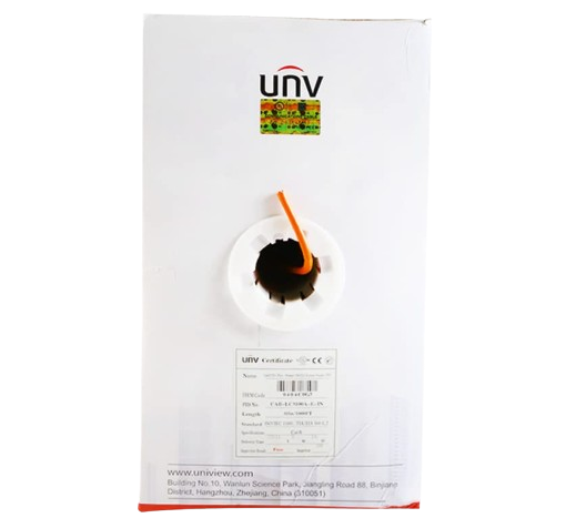 UNIVIEW CAB-LC3100A-IN - CABLE UTP CAT6. 100% COBREF/ ORRO PVC COLOR NARANJA / 4 PARES CALIBRE 24 AWG / USO INTERIOR / ESPECIAL PARA INSTALACIONES SEGURIDAD DE CCTV VIDEO, DATOS, REDES & ETHERNET / CERTIFICACION UL / BOBINA 1000 PIES / 305 METROS. #UNIVIEW #CableCat6 #Redes #UTPCable #InfraestructuraTI #Conectividad #Tecnología #Networking