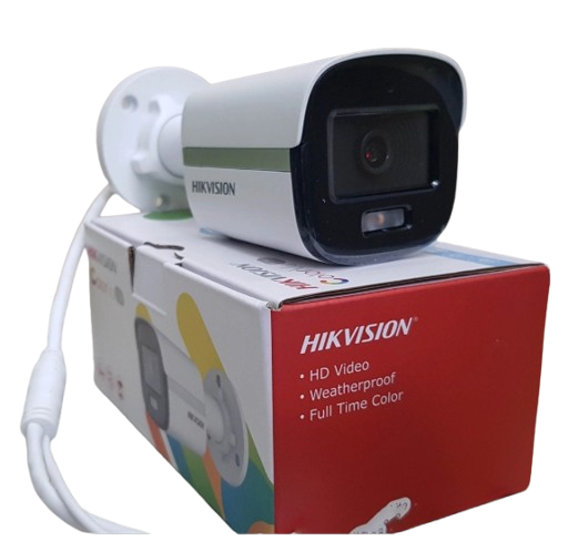 HIKVISION DS-2CE12DF0T-FS - CÁMARA ANÁLOGA BULLET DE 2MP. CON IMÁGENES A COLOR 24/7. LENTE 2.8 MM / METAL / LUZ BLANCA 40 MTS / EXTERIOR IP67 / TVI-AHD-CVI-CVBS / DWDR. #Hikvision #DS2CE12DF0TFS #ColorVu #CámaraDeSeguridad #Vigilancia24Horas #SeguridadEnColor #TecnologíaDeSeguridad