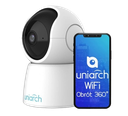 UNIARCH UN-UHO-S2E-M3 - CÁMARA IP. MINI PT WIFI DE 3MP. LENTE FIJO DE 4.0mm. MICRÓFONO Y ALTAVOZ INCORPORADO / HUMAN BODY DETECTION / AUTOTRACKING. #CámaraIP #SeguridadHogar #Videovigilancia #UNIARCH #CámaraWiFi #SeguridadInterior #TecnologíaDeSeguridad #MonitoreoRemoto