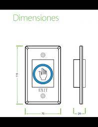 BOTON NO TOUCH 2X4