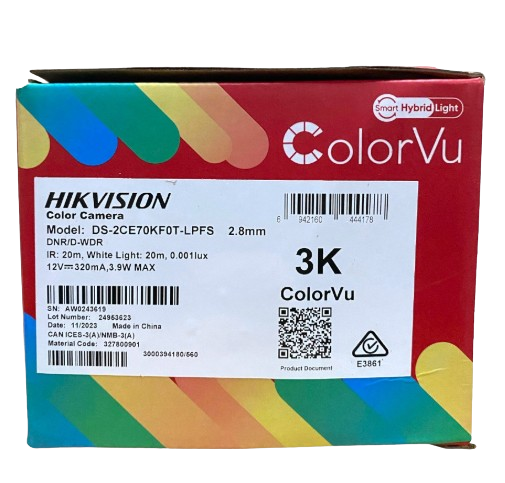 CAMARA DOMO DE 5MP HIKVISION/COLOR VU SMARTH HYBRIID  LENTE 2.8MM/ CON MICROFONO INCORPORADO/ IR DE 20 METROS / IP67