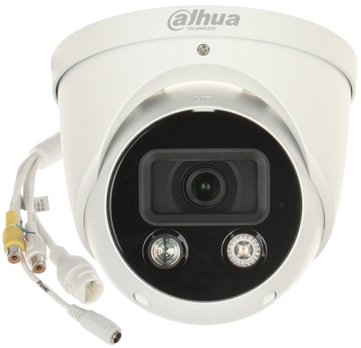 DAHUA DH-IPC-HDW3549HP-AS-PV-0280B-S3 - CÁMARA IP. DOMO TIOC DE 5 MP. WIZ SENSE LENTE DE 2.8 mm. ÁNGULO DE 101° ILUMINADOR DUAL SIRENA / ESTROBO AZUL Y ROJO. CON DISUASIÓN ACTIVA / SMD 4.0 MICRÓFONO INTEGRADO RANURA MICROSD / IP67 / POE.  #Lonuevo #Lotop	#CámaraIPDomo5MP #VideovigilanciaAvanzada #SeguridadInteligente #TecnologíaDahua #FullColor #DetecciónInteligente #SeguridadPerimetral