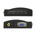 CONVIERTE SEÑALES DE VIDEO COMPUESTO (RCA) Y S-VIDEO EN SALIDA VGA PARA PROYECTORES, MONITORES O PANTALLAS. IDEAL PARA CONECTAR DISPOSITIVOS ANTIGUOS COMO REPRODUCTORES DE DVD, CONSOLAS RETRO O CÁMARAS DE SEGURIDAD A PANTALLAS MODERNAS. #VideoConverter #RCAtoVGA #SVideoToVGA #ConvertidorDeVideo #AdaptadorVGA #Monitores