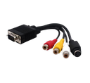 CONVIERTE SEÑALES DE VIDEO COMPUESTO (RCA) Y S-VIDEO EN SALIDA VGA PARA PROYECTORES, MONITORES O PANTALLAS. IDEAL PARA CONECTAR DISPOSITIVOS ANTIGUOS COMO REPRODUCTORES DE DVD, CONSOLAS RETRO O CÁMARAS DE SEGURIDAD A PANTALLAS MODERNAS. #VideoConverter #RCAtoVGA #SVideoToVGA #ConvertidorDeVideo #AdaptadorVGA #Monitores