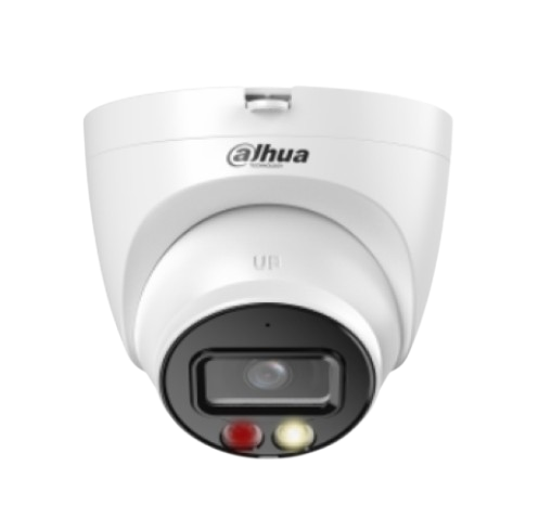 DAHUA IPC-HDW2449T-S-IL - CAMARA DOMO IP. DE 4MP / CON ILUMINADOR DUAL INTELIGENTE + FULL COLOR / WIZ SENSE / LENTE DE 2.8MM / 95 GRADOS / MICRÓFONO INTEGRADO /30 MTS DE IR Y LUZ VISIBLE / METÁLICA / RANURA MICROSD 256GB / WDR DE 120 DB / SMD PLUS / POE. #CamaraIP #SeguridadExterior #CamaraDomo