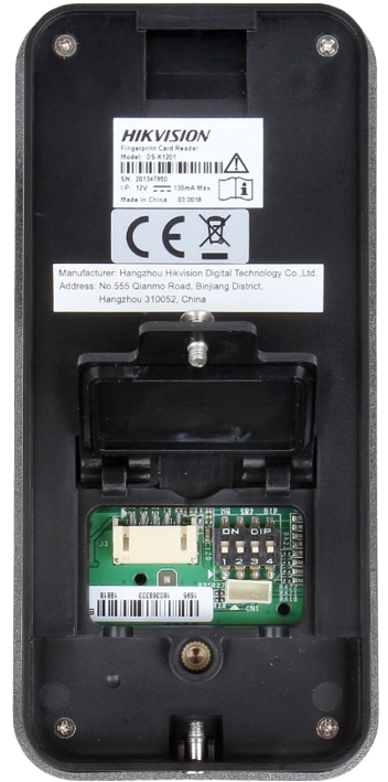 HIKVISION DS-K1201MF - LECTOR DE HUELLAS DIGITALES & LECTOR RFID INTEGRADO / 13.56 MHZ / DISTANCIA DE LECTURA DE TARJETAS MÁX. 3 ... 10 CM / COMUNICACIÓN RS-485 / MEMORIA DE 5,000 PLANTILLAS DE HUELLAS DACTILARES / INT. IP65. #Hikvision #ControlDeAcceso #SeguridadBiométrica #LectorDeHuellas #DSK1201MF #SeguridadCorporativa #TarjetasMIFARE #AccesoSeguro