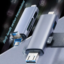 LECTOR DE TARJETAS UNIVERSAL OTG DE ALTA VELOCIDAD 5-1 PARA COMPUTADORA, ANDROIS, TELEFONO MOVIL / TIPO C / CAMARA MULTIUSOS Y UNIDAD FLASH USB