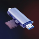 LECTOR DE TARJETAS UNIVERSAL OTG DE ALTA VELOCIDAD 5-1 PARA COMPUTADORA, ANDROIS, TELEFONO MOVIL / TIPO C / CAMARA MULTIUSOS Y UNIDAD FLASH USB