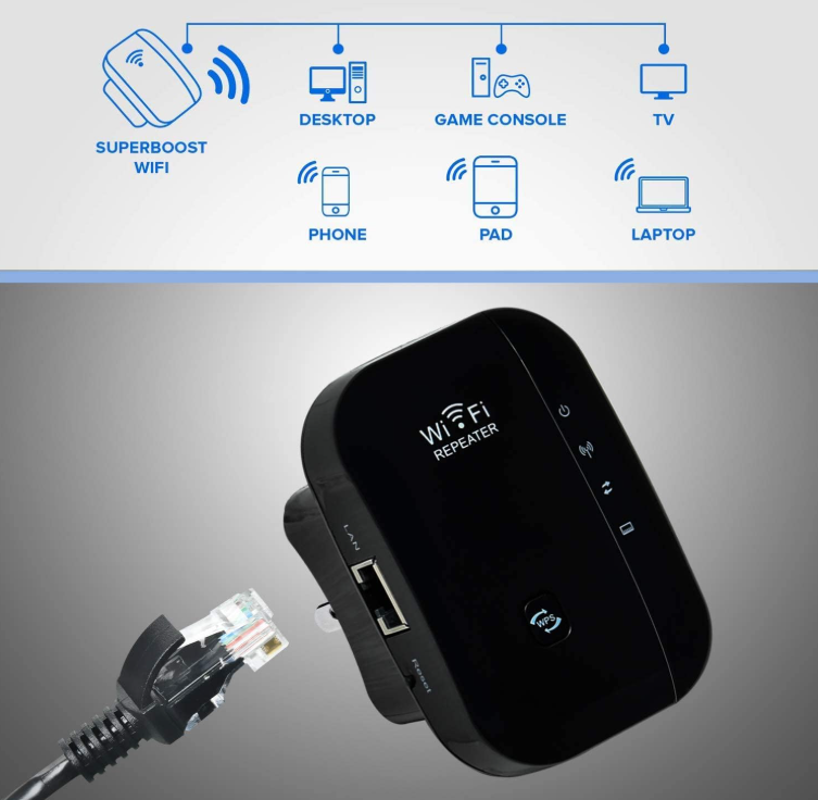 MGM MGM-REPETIDOR-WIFI-NEGRO AMPLIFICADOR DE SEÑAL WIFI MOMOTER - 300MBPS 2.4GHZ, PENETRACIÓN FUERTE, COMPATIBLE CON 35 DISPOSITIVOS, 4 MODOS, CONFIGURACIÓN FÁCIL 1-TAP, PUERTO ETHERNET, ENCHUFE US, IDEAL PARA HOGAR, OFICINA, CAFETERÍA. #RepetidorWiFiMGM #AmplificadorDeSeñal #WiFiParaElHogar #WiFi300Mbps #MGMTech #RedEstable