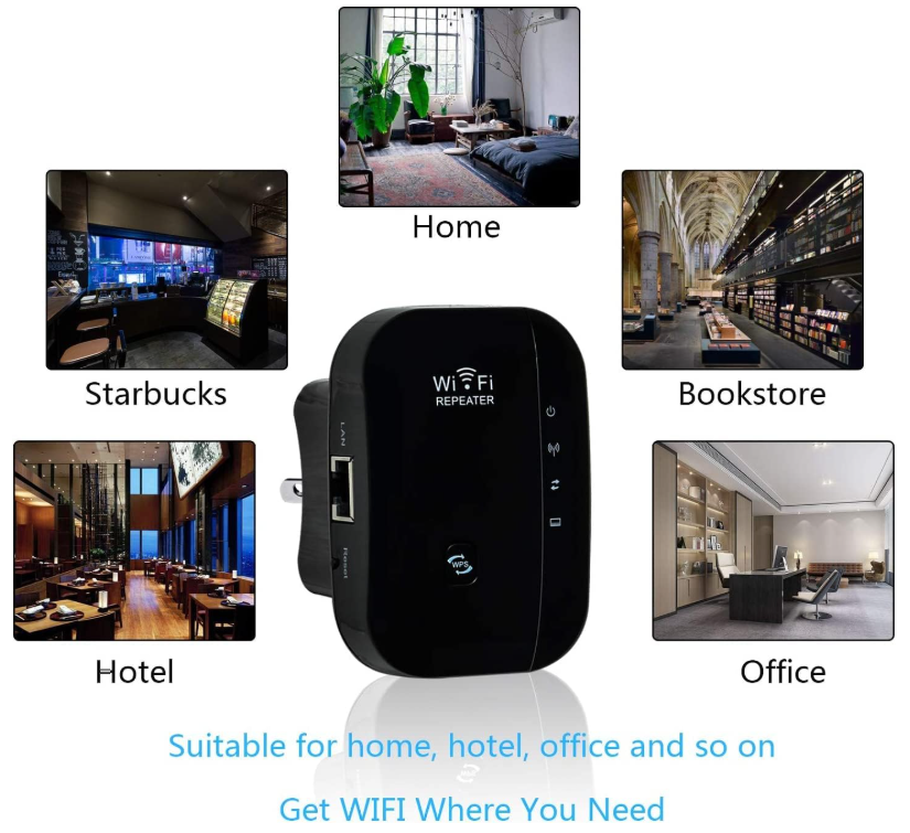 MGM MGM-REPETIDOR-WIFI-NEGRO AMPLIFICADOR DE SEÑAL WIFI MOMOTER - 300MBPS 2.4GHZ, PENETRACIÓN FUERTE, COMPATIBLE CON 35 DISPOSITIVOS, 4 MODOS, CONFIGURACIÓN FÁCIL 1-TAP, PUERTO ETHERNET, ENCHUFE US, IDEAL PARA HOGAR, OFICINA, CAFETERÍA. #RepetidorWiFiMGM #AmplificadorDeSeñal #WiFiParaElHogar #WiFi300Mbps #MGMTech #RedEstable