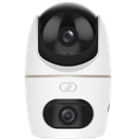 CAMARA PARA INTERIOR DAHUA DOBLE LENTE 3+3MPX / DETECCION DE MASCOTAS / ALARMA DE SONIDO Y LUCES / MICROSD / LLAMADA PROACTIVA CON UN SOLO CLIC / BLUETOOTH / DETECCION HUMANA IA Y SEGUIMIENTO AUTOMATICO
