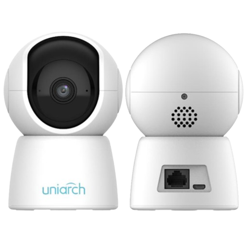 1 UNIARCH UN-UHO-S2E-M4 - CAMARA IP MINI PT UNIARCH UHO-S2E / 4MP / ULTRA 265 / 5 VCC / DWDR / LENTE FIJO DE 3.6 MM / IR HASTA 10 M / MICROFONO Y ALTAVOZ INTEGRADO / HUMAN BODY DETECTION / AUTOTRACKING / RANURA PARA MICRO SD HASTA 256 GB / /WIFI 2.4 GHZ / IP66. #Uniarch #SeguridadExterior #ProtecciónCámaras #CámarasUNIARCH #SistemaDeSeguridad #VigilanciaProfesional
