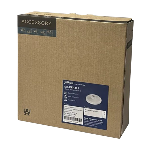 DAHUA DH-PFA101 - BASE ADAPTADOR PARA MONTAJE DE PARED DAHUA. COMPATIBLES CON BASES MODELOS: PFB302S / TECHO PFB300C & CÁMARAS MODELOS: HDBW5121 / 5220 / 5221 / 5421 / 8231 / 8331EZ / HDC. #Dahua #CámarasDahua #Tecnología #CCTV #SoporteDahua #InstalaciónSegura