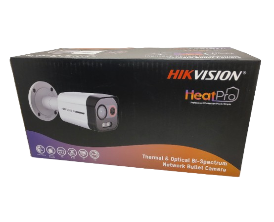 1 HIKVISION DS-2TD2608-2/QA – CÁMARA IP. DUAL / TÉRMICA 2.6 MM (96 X 72) / ÓPTICO 6 MM 4MP. / DETECCIÓN DE INTRUSIÓN POR VCA 30 MTS /30 MTS LUZ BLANCA / EXTERIOR IP67 / POE / SIRENA Y LUZ INTERMITENTE INTEGRADA / MICRO SD / COLORVU Y ACUSENSE.
