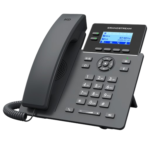 TELÉFONO DE ESCRITORIO GRANDSTREAM CON PANTALLA LCD 7 SOPORTA 2 LINEAS7 CONFERENCIA 5 VIAS7 4 CUENTA SIP/POE INTEGRADO